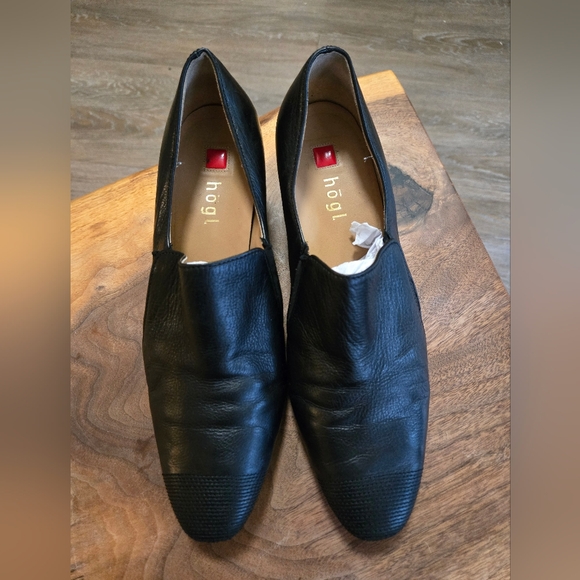 ✨️HOST PICK✨️ Högl Leather Block Heeled Loafers with Embroidered Toe Caps - Picture 13 of 15